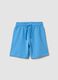 Blue pure cotton regular fit children's shorts_0
