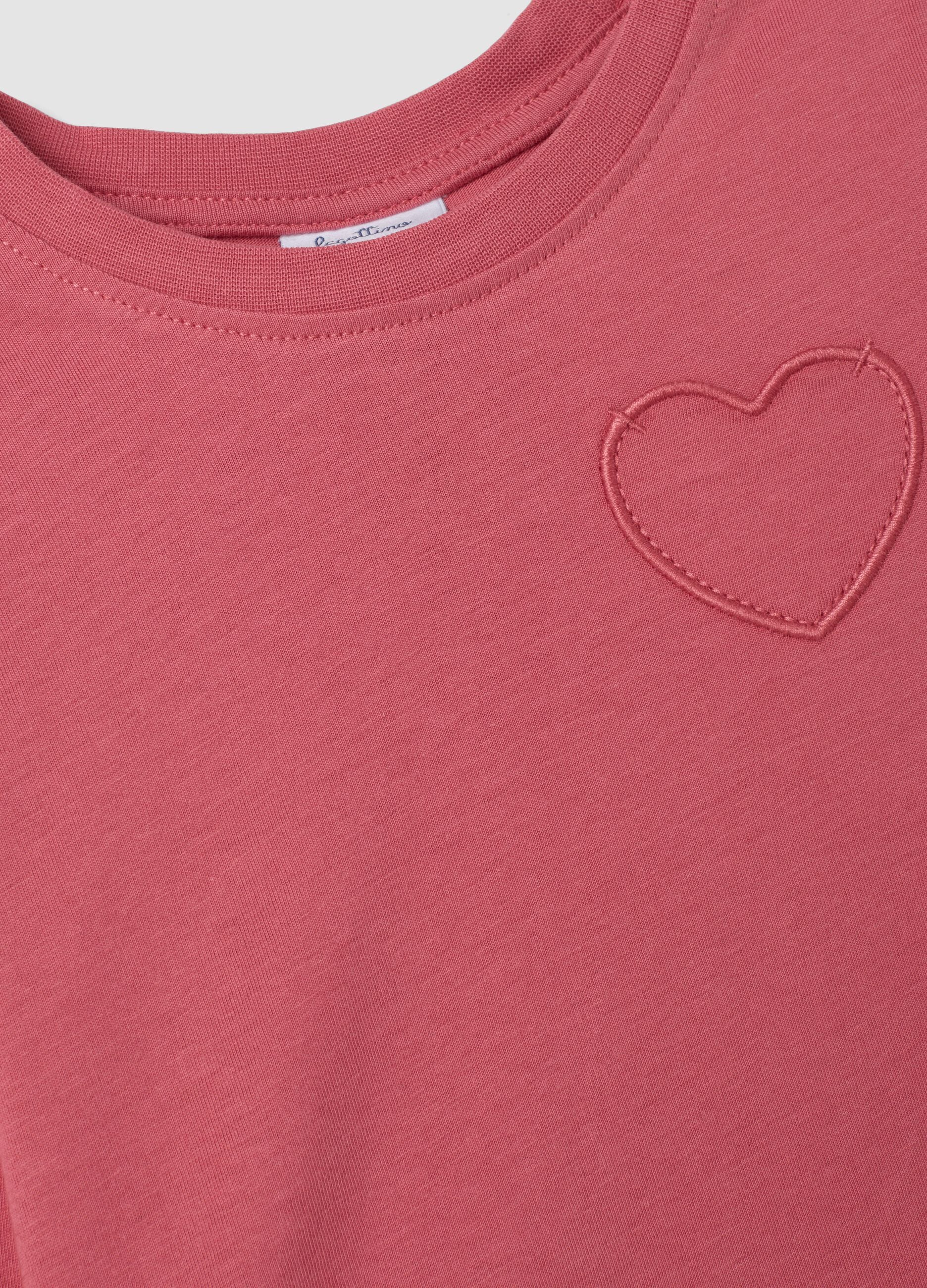 2-pack pink pure cotton T-shirts with print