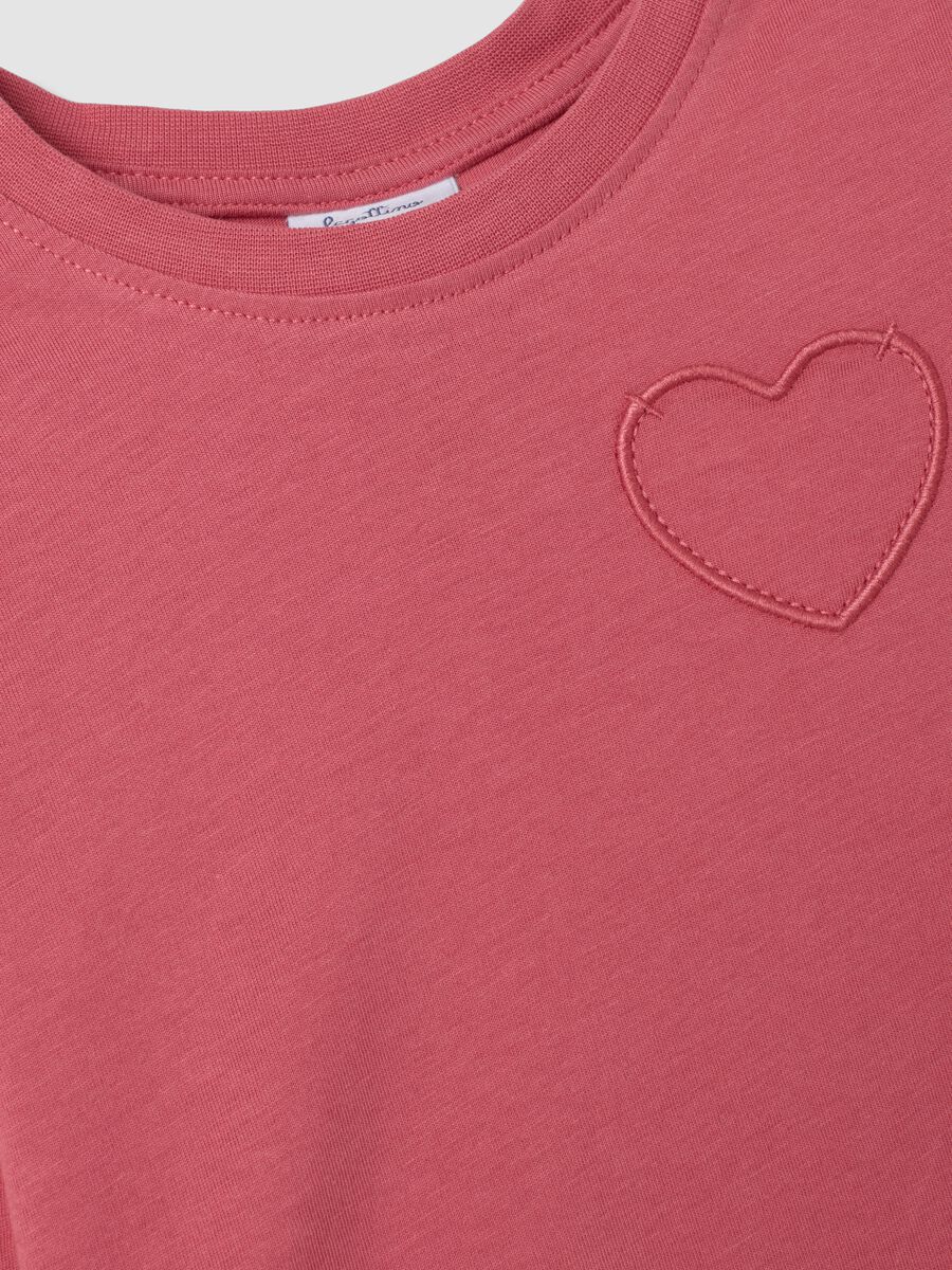 Bipack t-shirt rosa in puro cotone con stampa_2