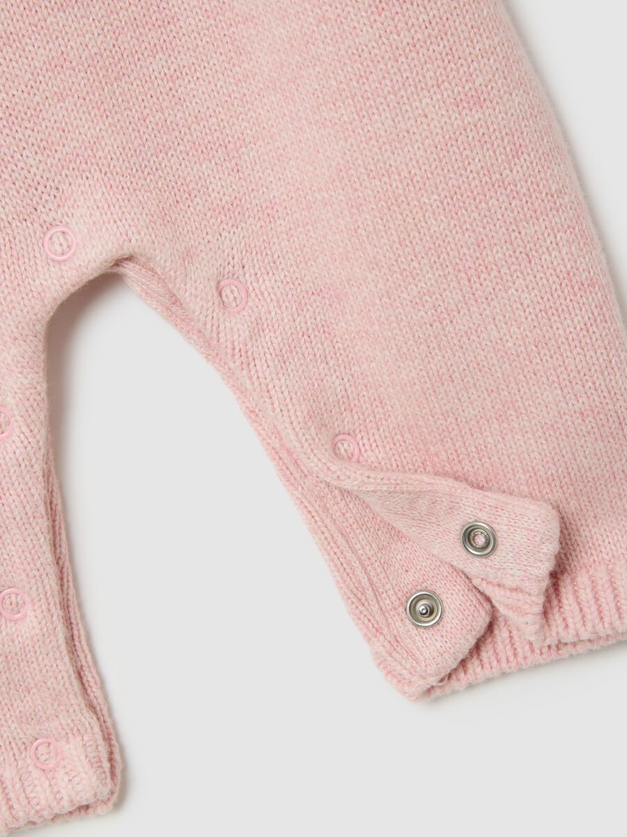 Baby Onesie in Pure Pink Cotton_3