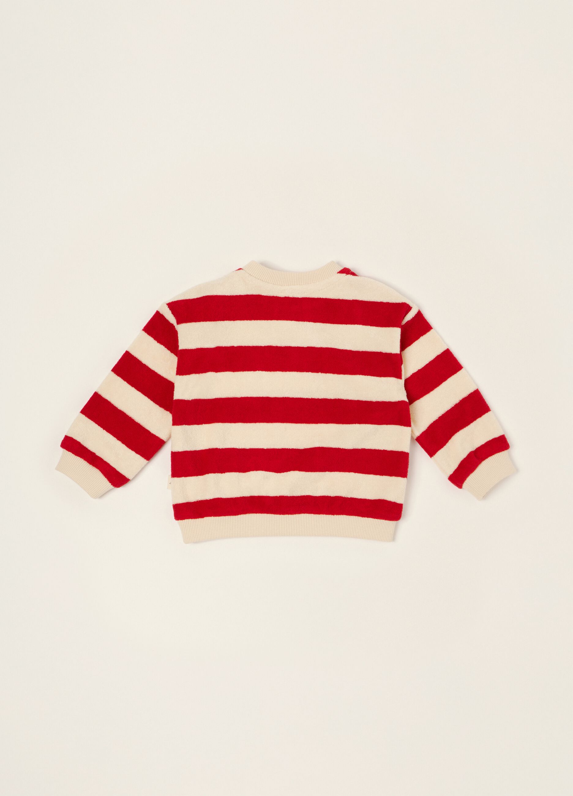 Multicolour striped cotton-blend baby sweatshirt, regular fit