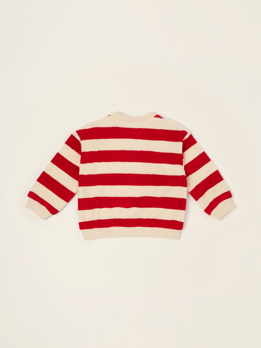 Multicolour striped cotton-blend baby sweatshirt, regular fit_2