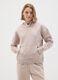 Beige cotton blend regular fit sweatshirt_0