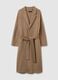 Long coat in beige wool blend, oversized fit_5