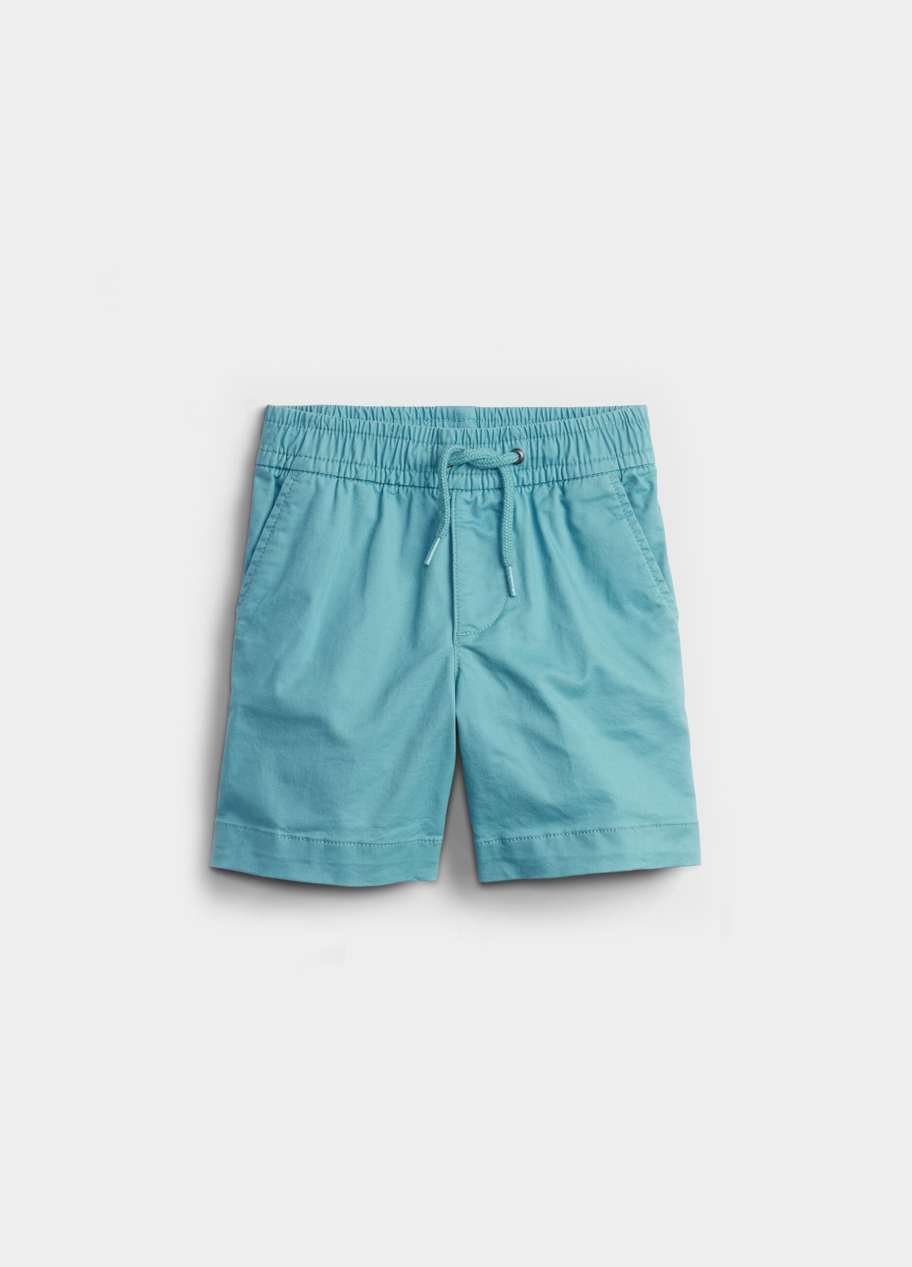 Stretch cotton Bermuda shorts