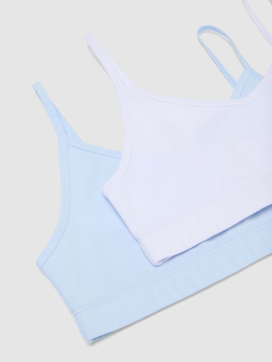 Bipack reggiseni in cotone elasticizzato multicolor da ragazza_2