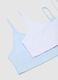 Multicoloured Stretch Cotton Girl's Bra Twinpack_2