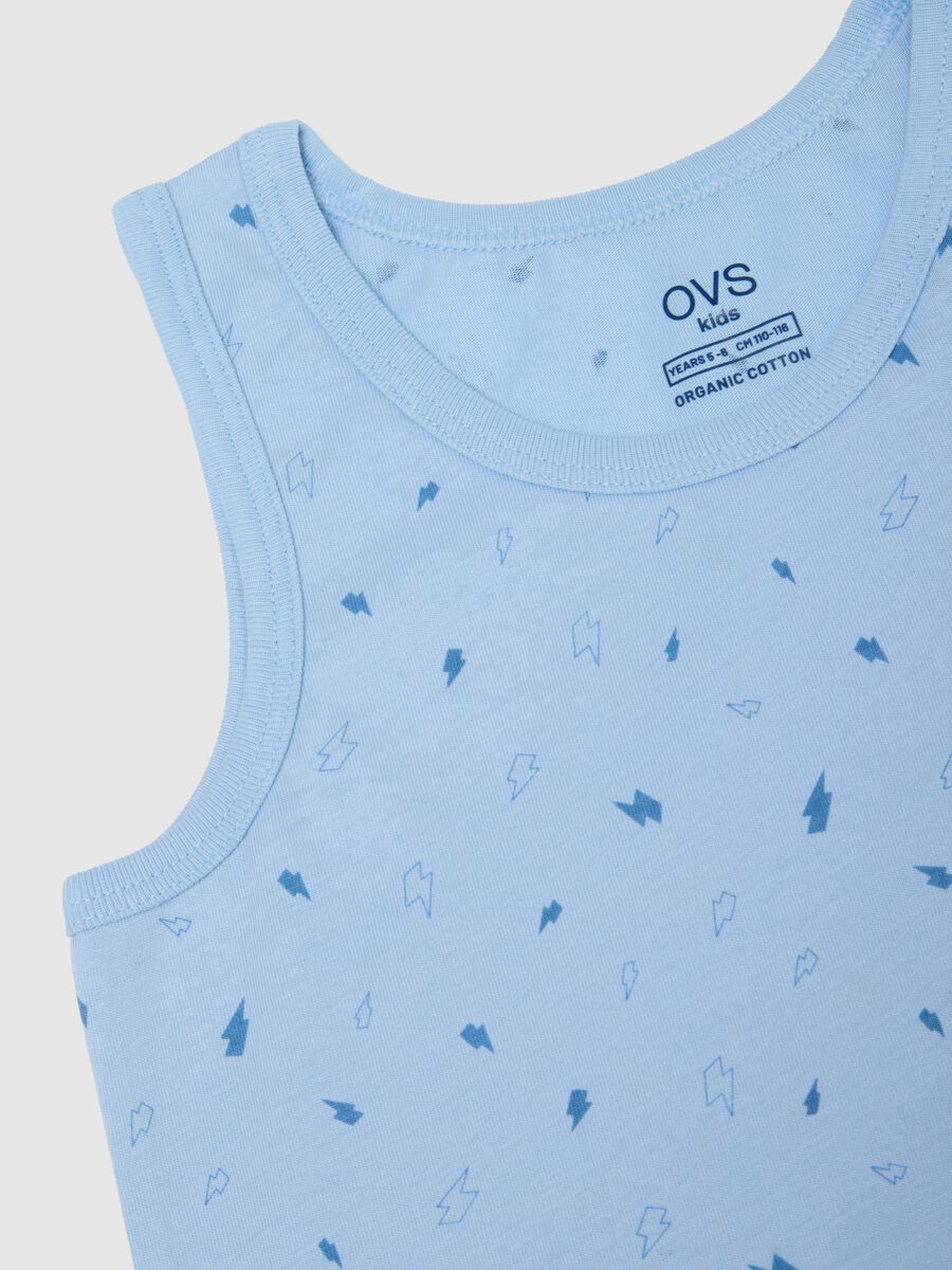 Boys' regular fit pure cotton multicolour tank top twin pack_2