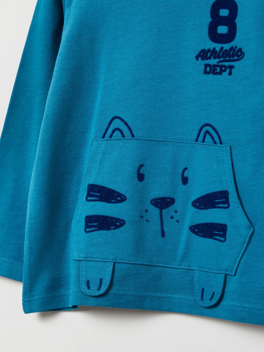 T-shirt a maniche lunghe con stampa_2