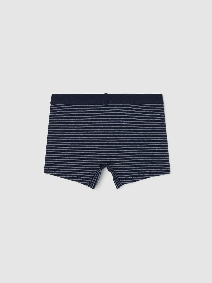 Boxer in cotone stretch in fantasia a righe _1