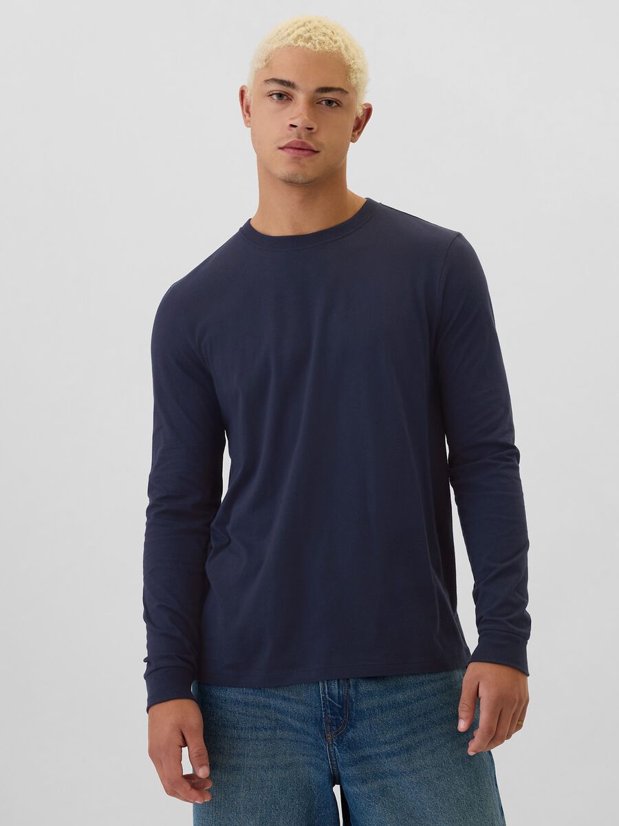 Long-sleeved T-shirt in cotton_0