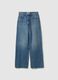 Blue denim boyfriend jeans in pure cotton_4