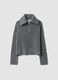Grey half-zip stretch wool jumper_0