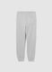 Boys' grey pure cotton jogger trousers in regular fit_4