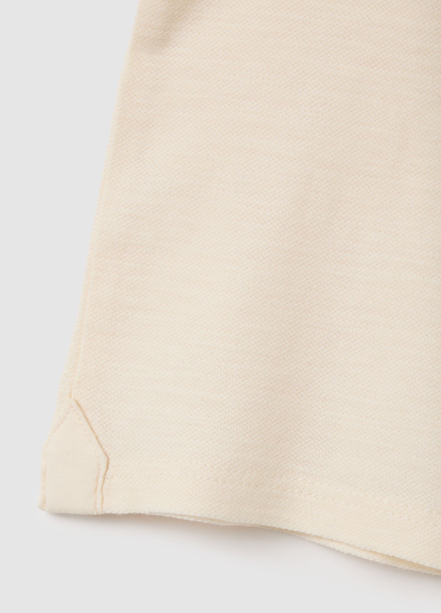 Children's beige pure cotton T-shirt, regular fit