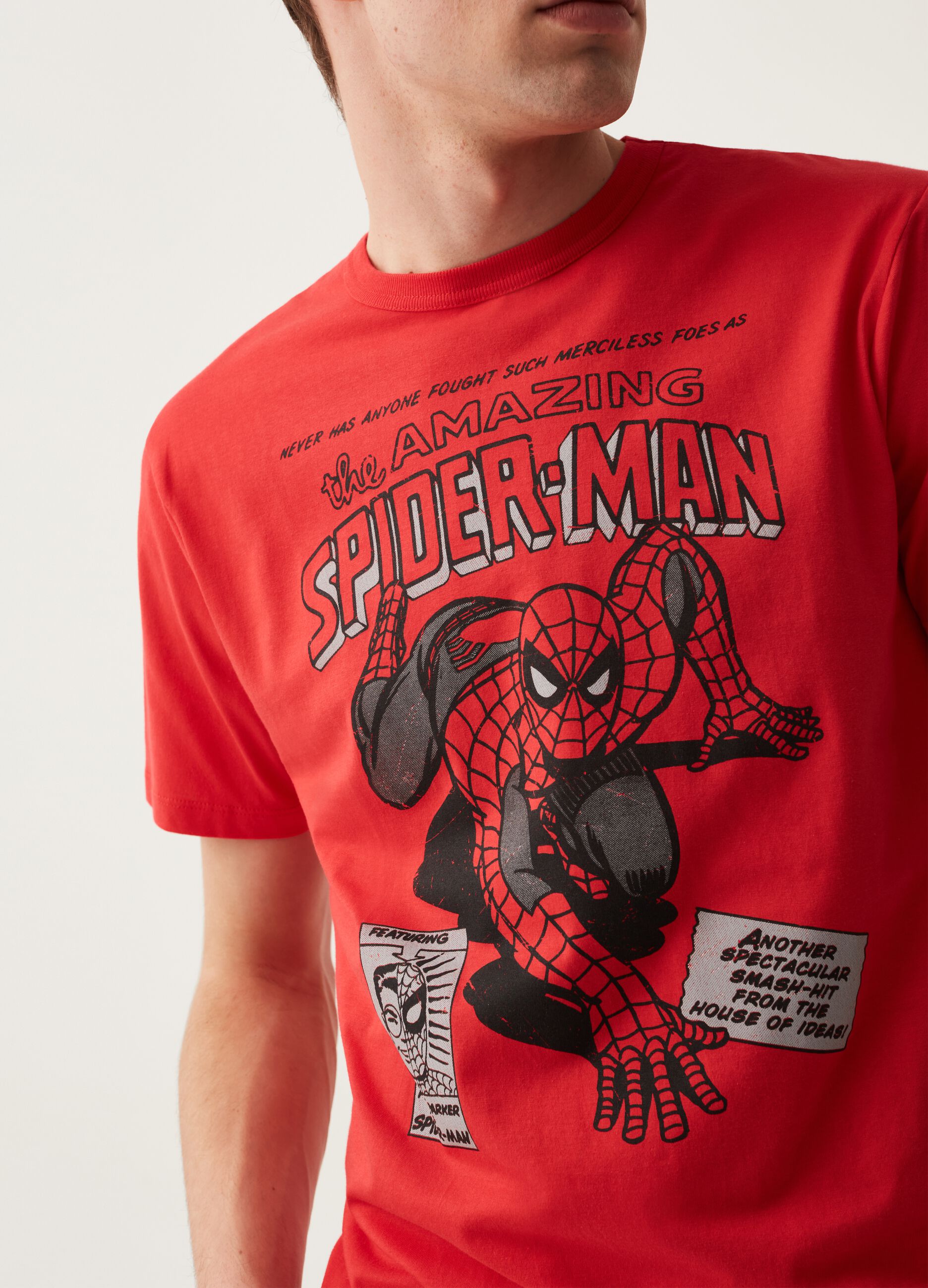 T-shirt con stampa Spider-Man