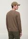 Maglia marrone girocollo in jersey knit regular fit_3