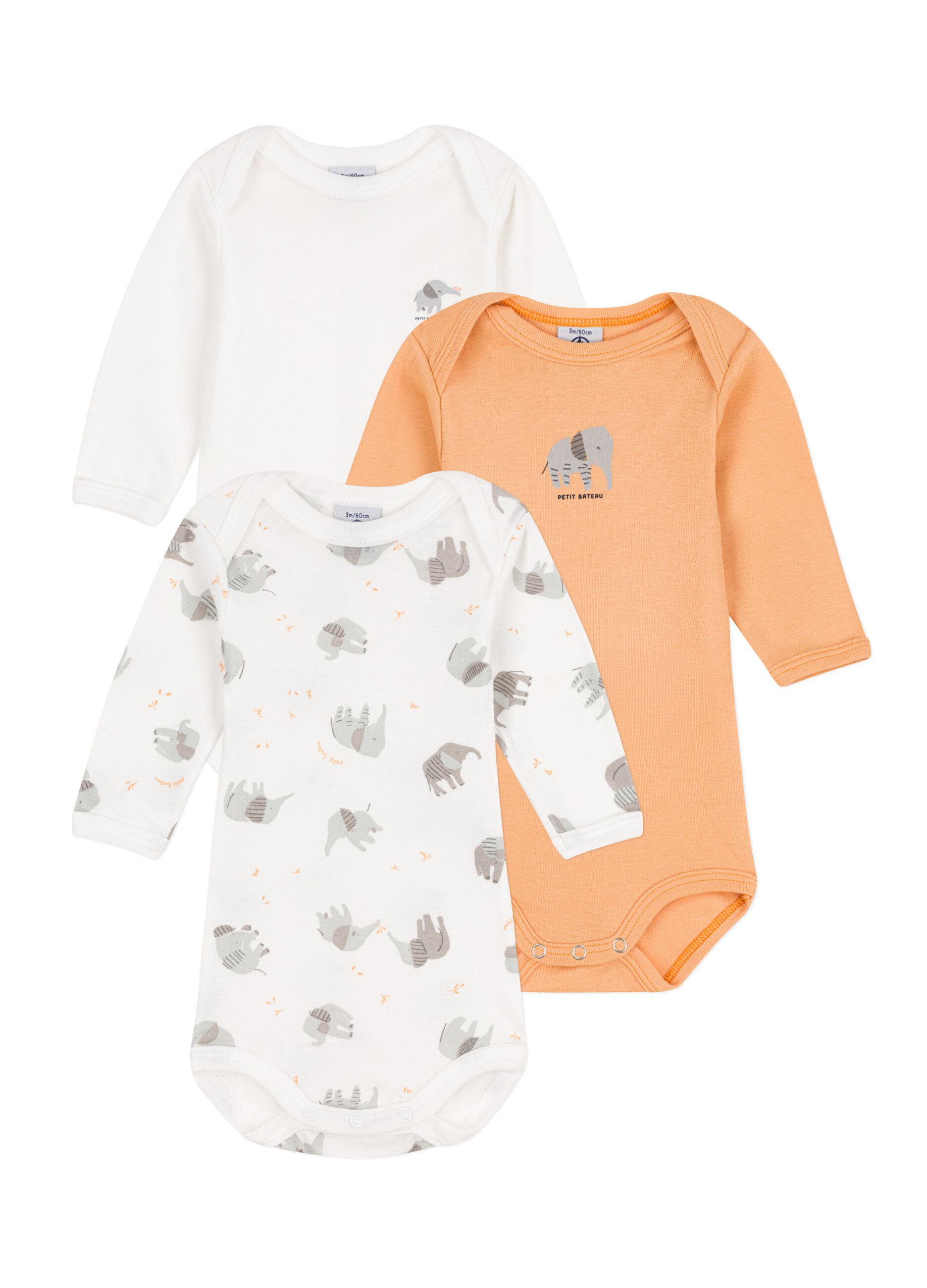 Tripack body fantasia in cotone bio