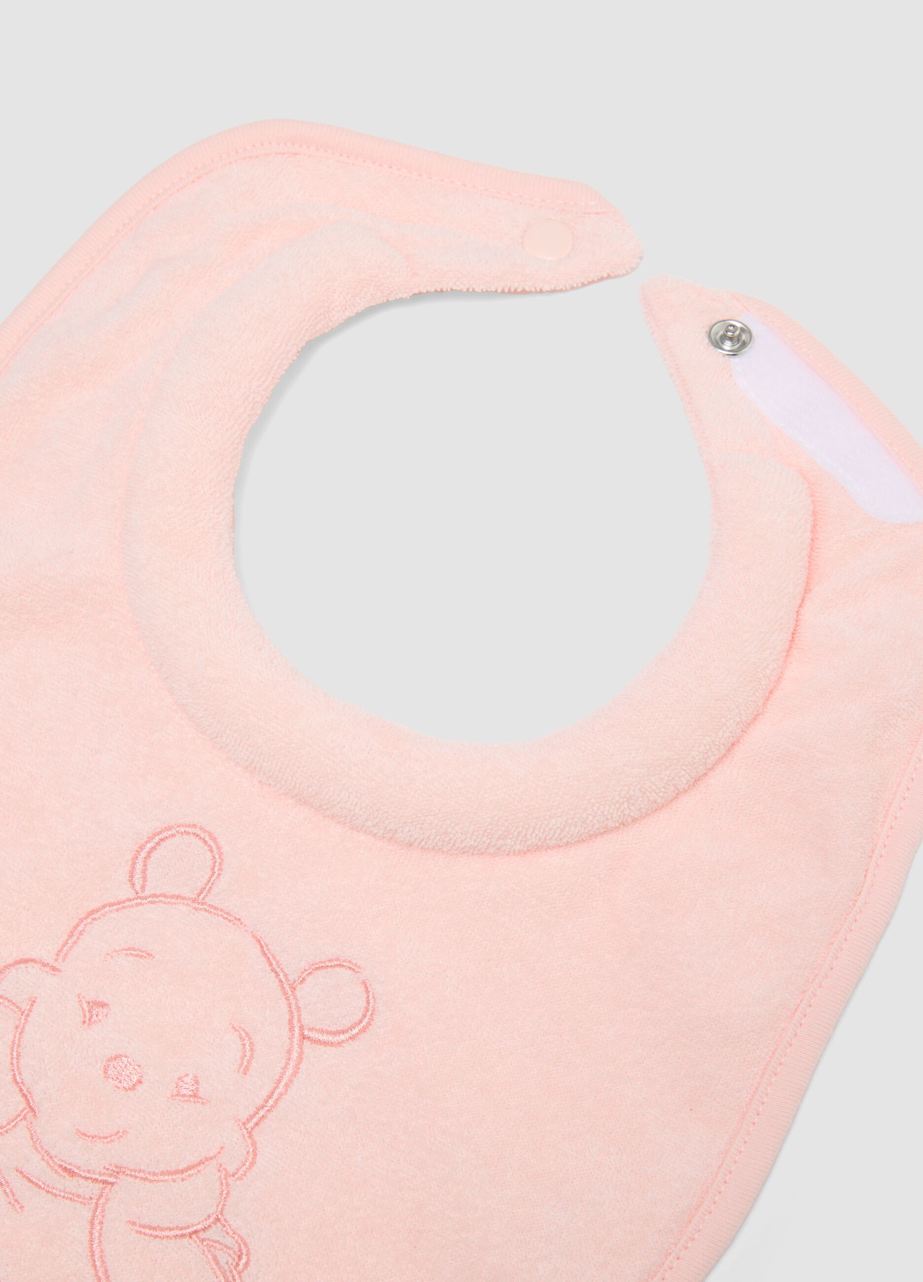 2-pack pure cotton multicolour baby girl bibs Winnie-the-Pooh