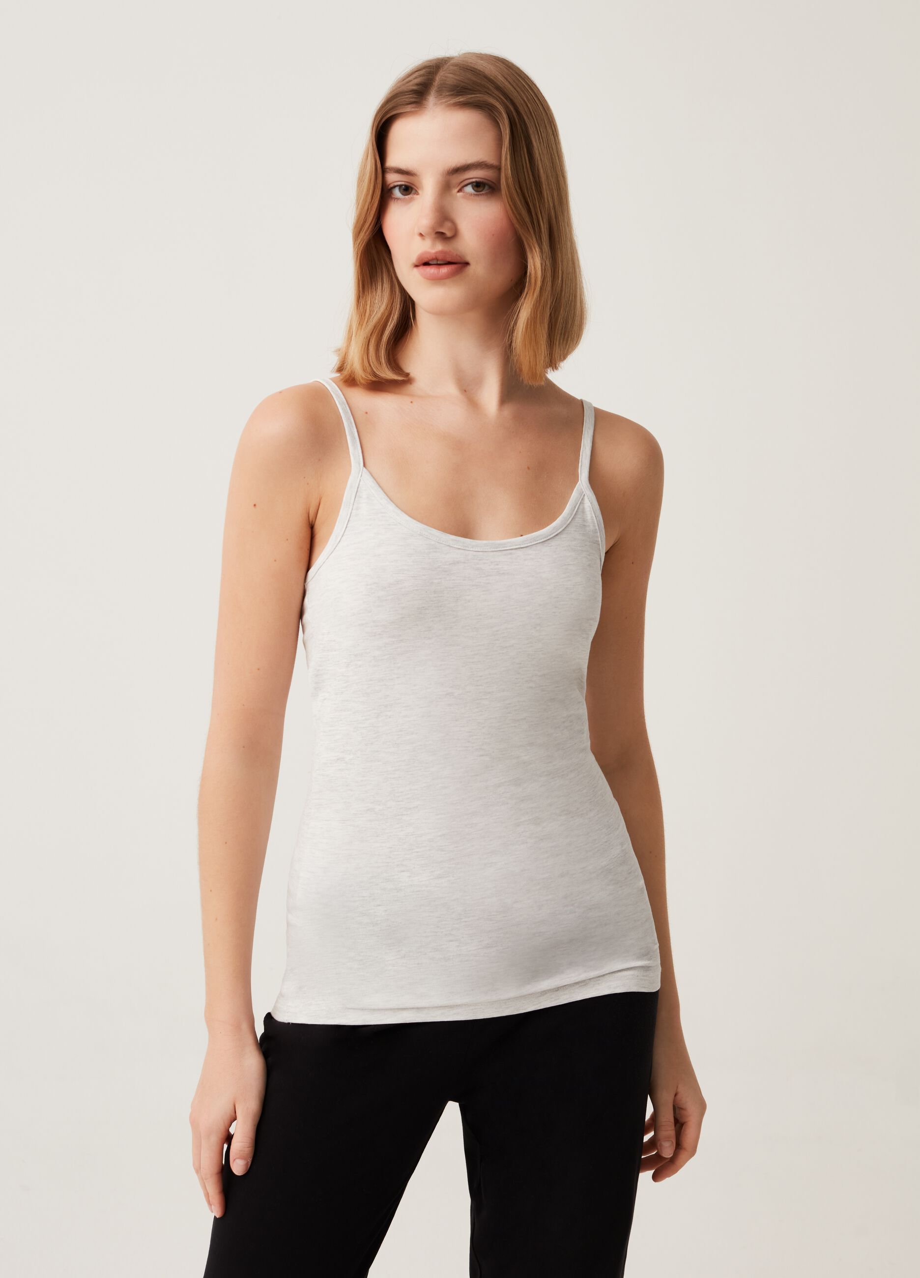 Bipack canotte in cotone stretch_0