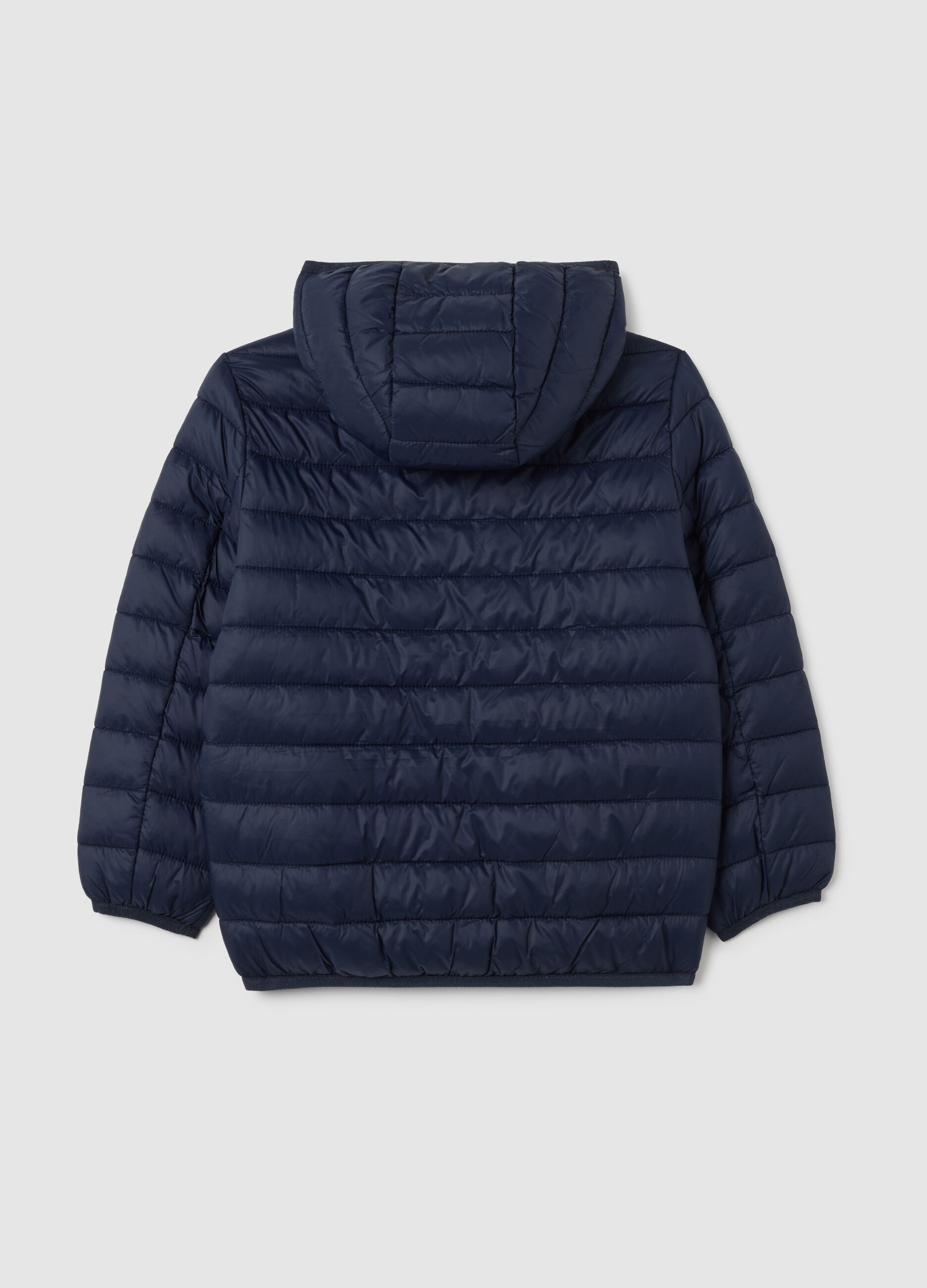 Boy's jacket in blue blend regular fit water repellent