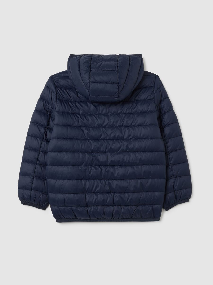 Giacca da boy in misto blu regular fit water repellent_1