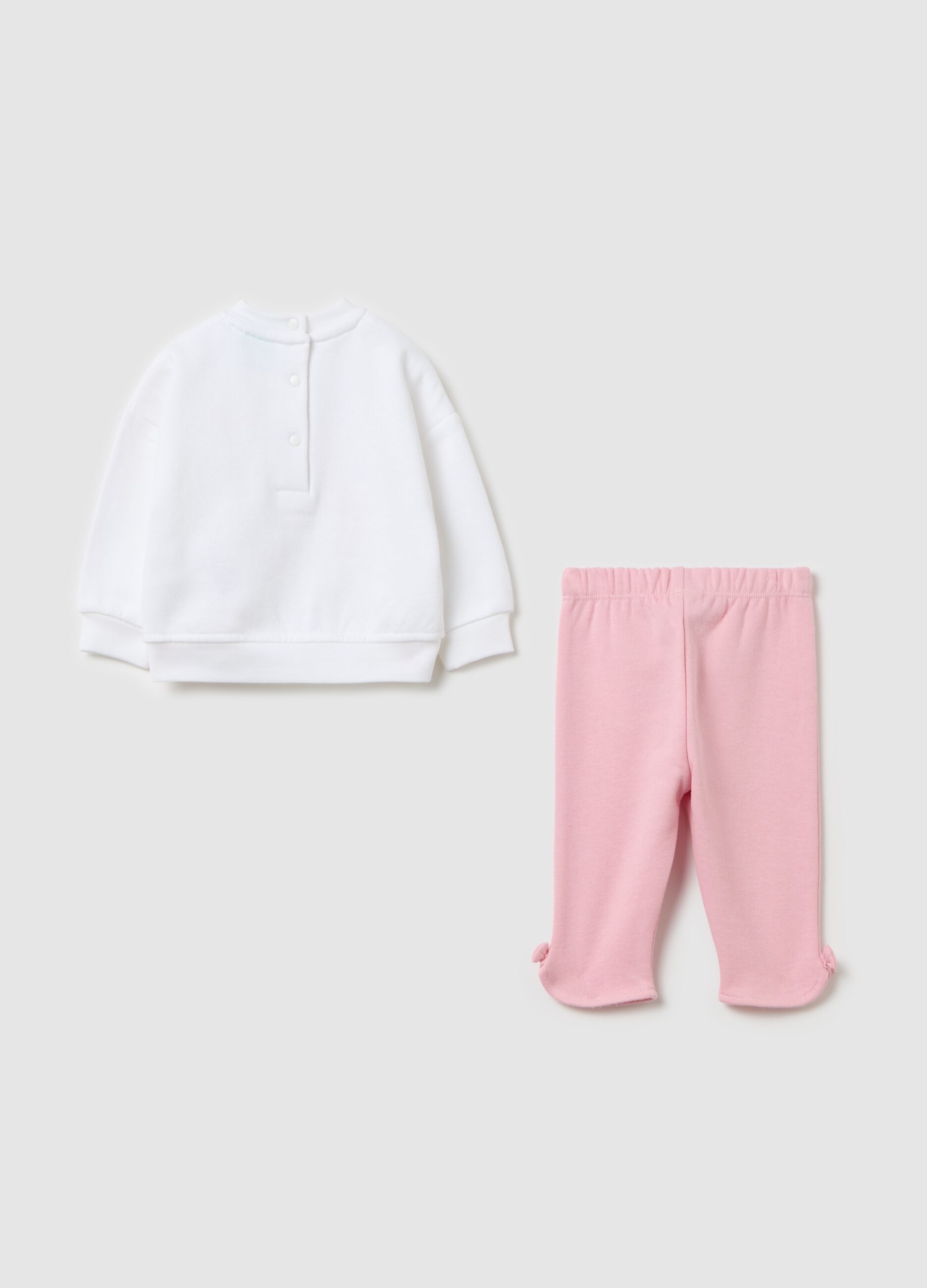 Jogging set in cotton with Penny and Marie print