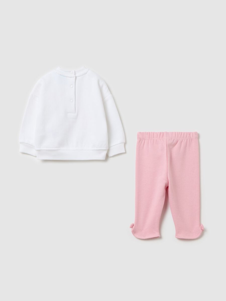 Jogging set in cotton with Penny and Marie print_1