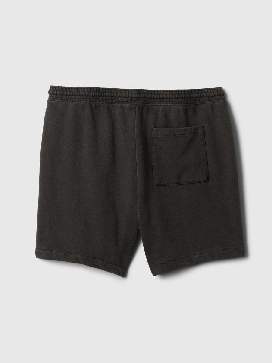 Bermuda joggers in fleece with drawstring_5
