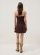 Brown Stretch Viscose Mini Dress_3