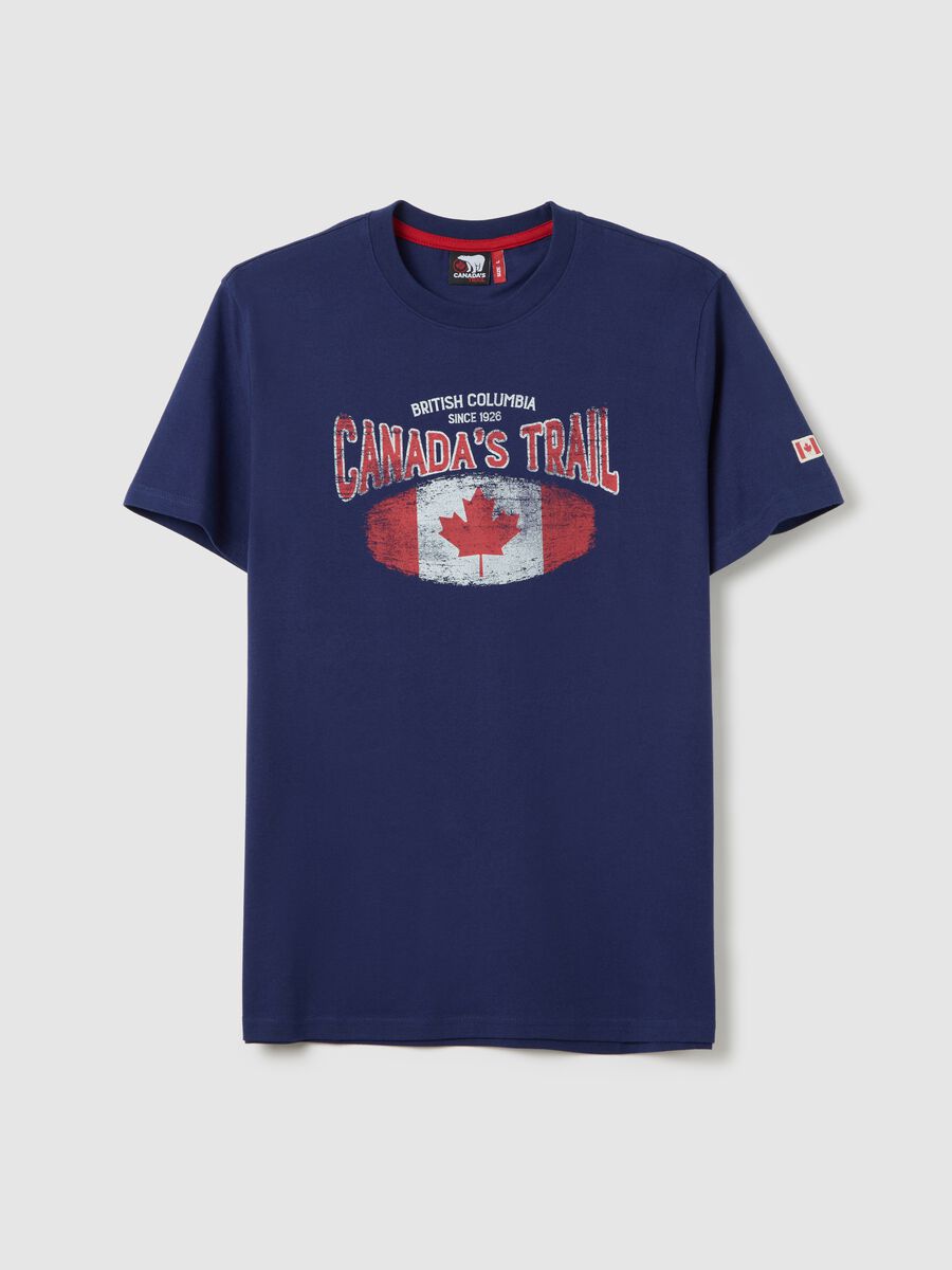 Canada's Trail blue T-shirt with print_4