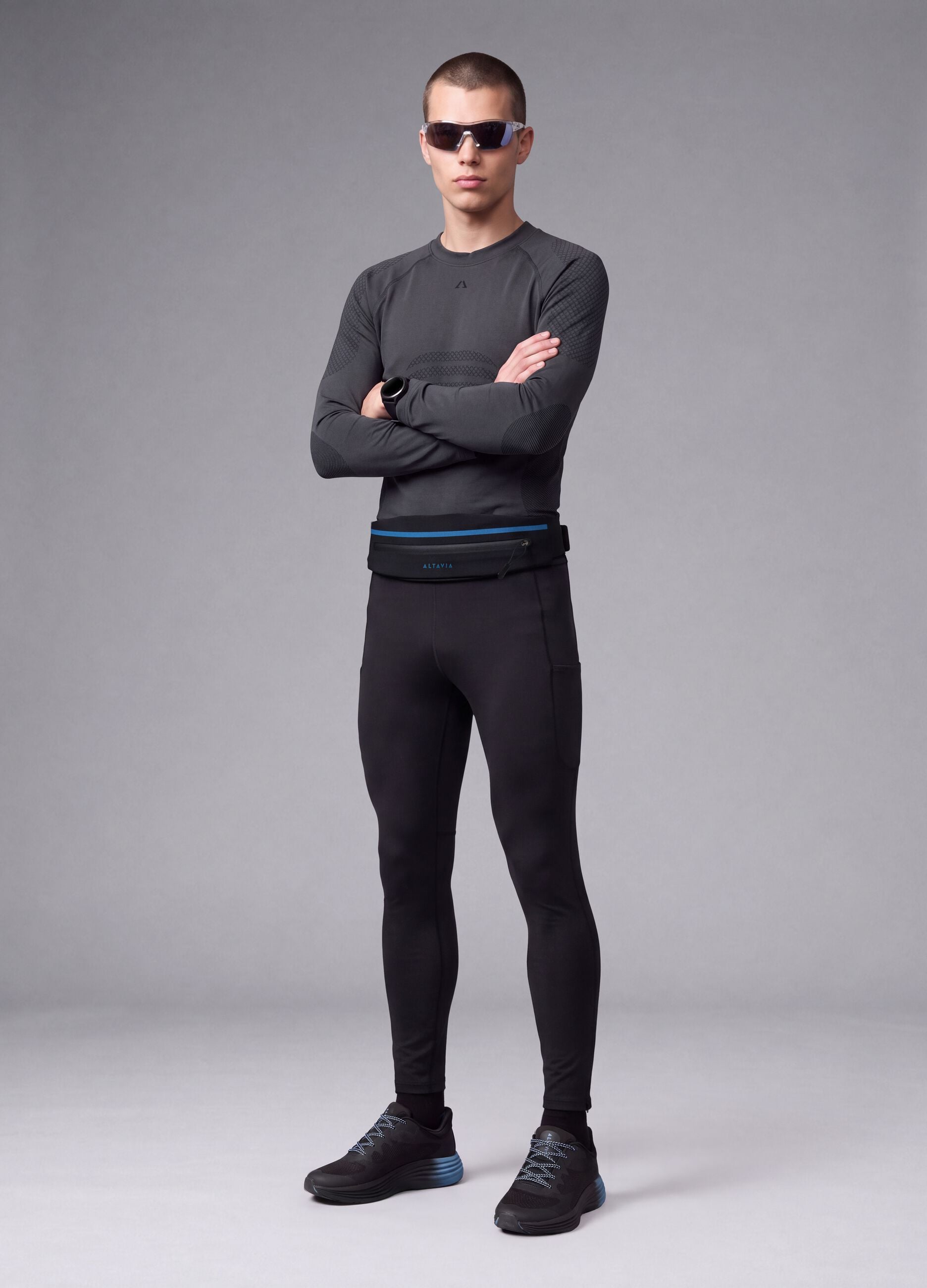 ALTAVIA Easy Dry black stretch technical trousers