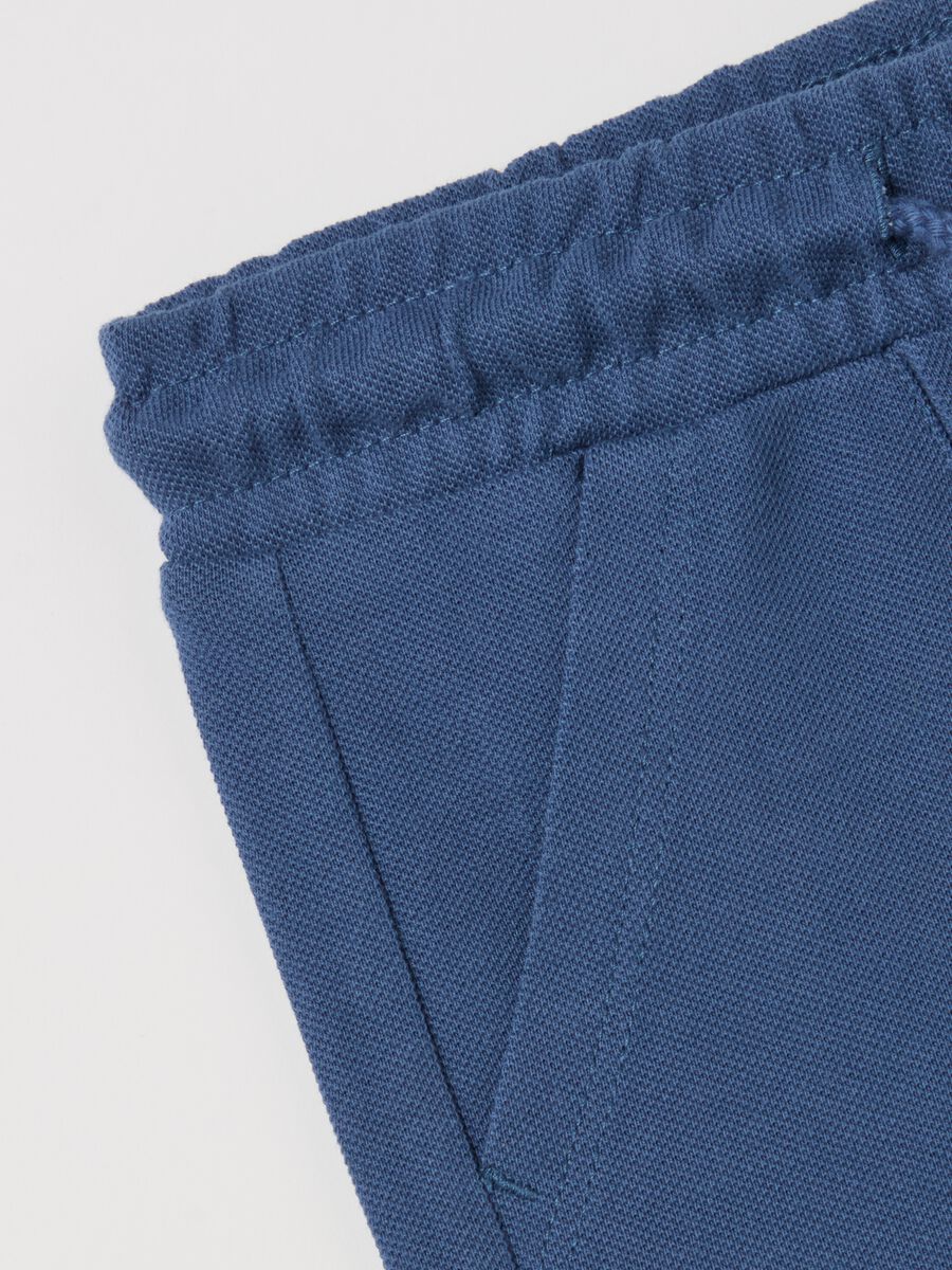 Piquet Bermuda shorts with drawstring_3