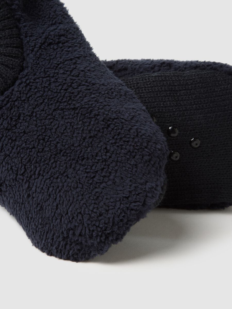 Pantofole morbide blu antiscivolo_2