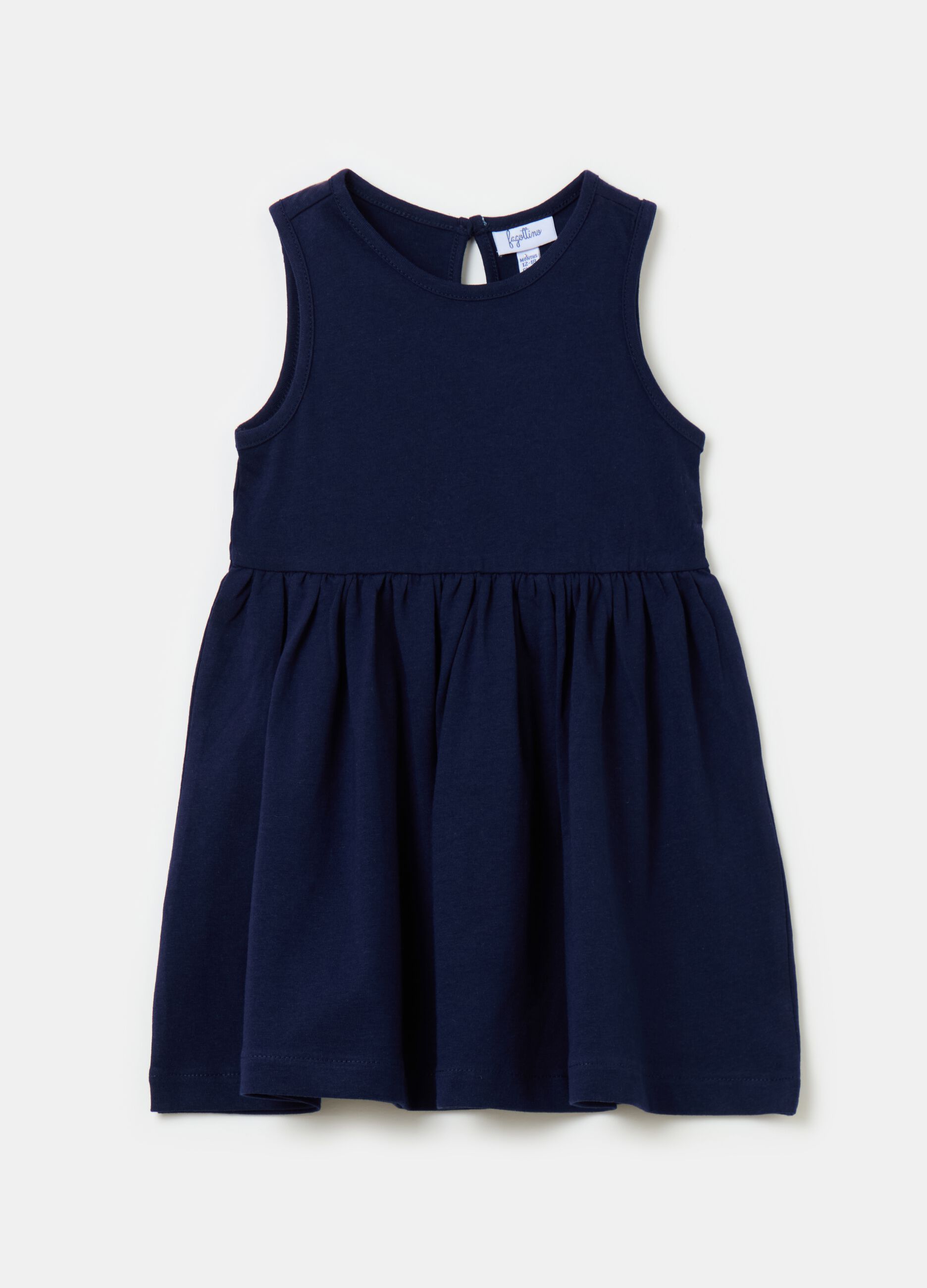 Sleeveless cotton dress