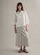 White oversized fit linen blend shirt_1