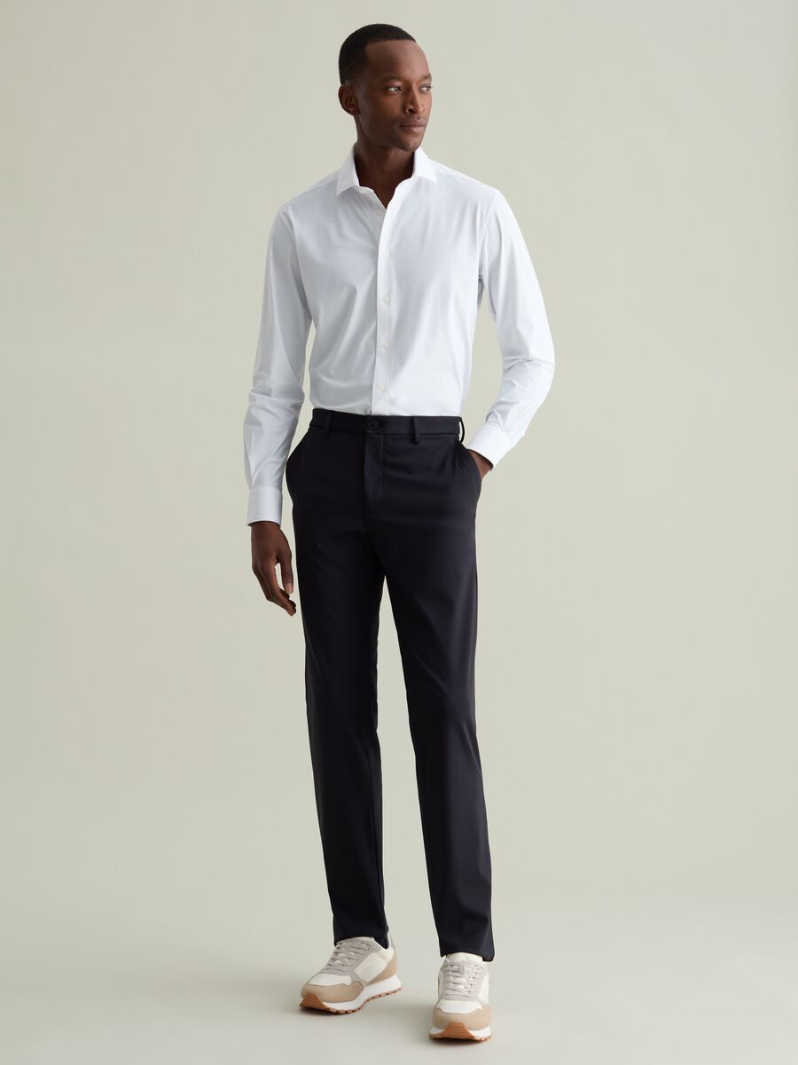 Regular-fit shirt in technical fabric_1
