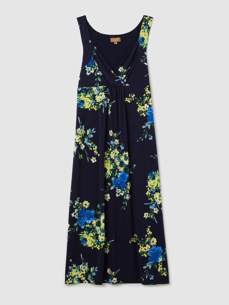 Long floral maternity dress_4