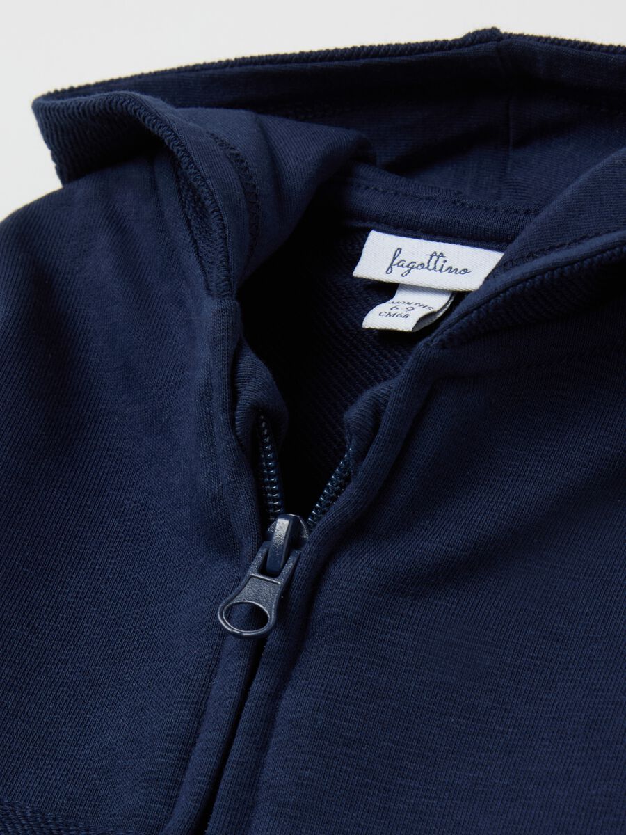 Full-zip top with hood and drill details_3