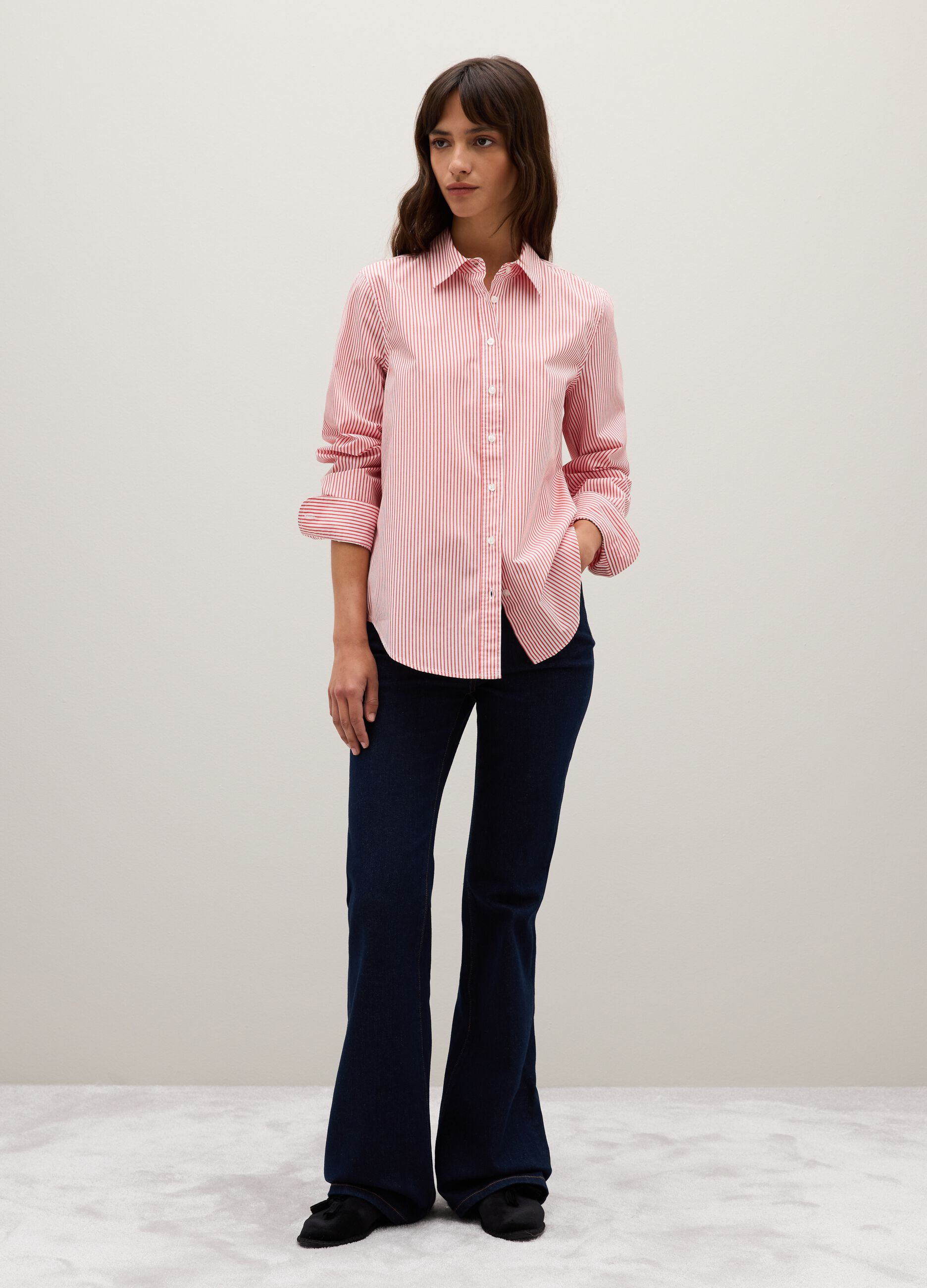Multicolour pure cotton regular fit shirt
