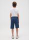 Boys&rsquo; blue regular-fit Bermuda shorts in 100% cotton_1