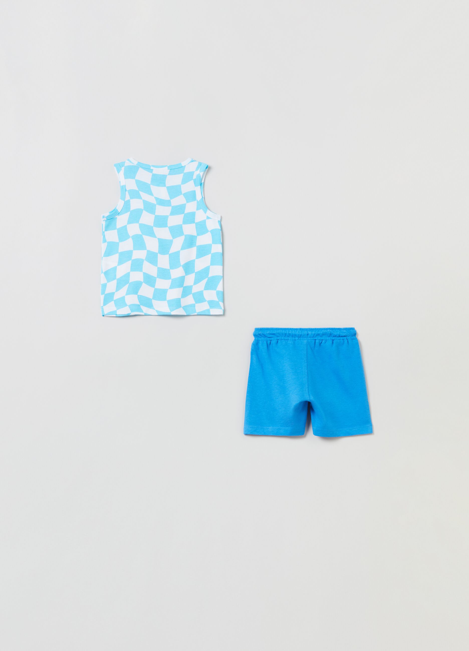 Jogging set in cotone leggero con stampa_2