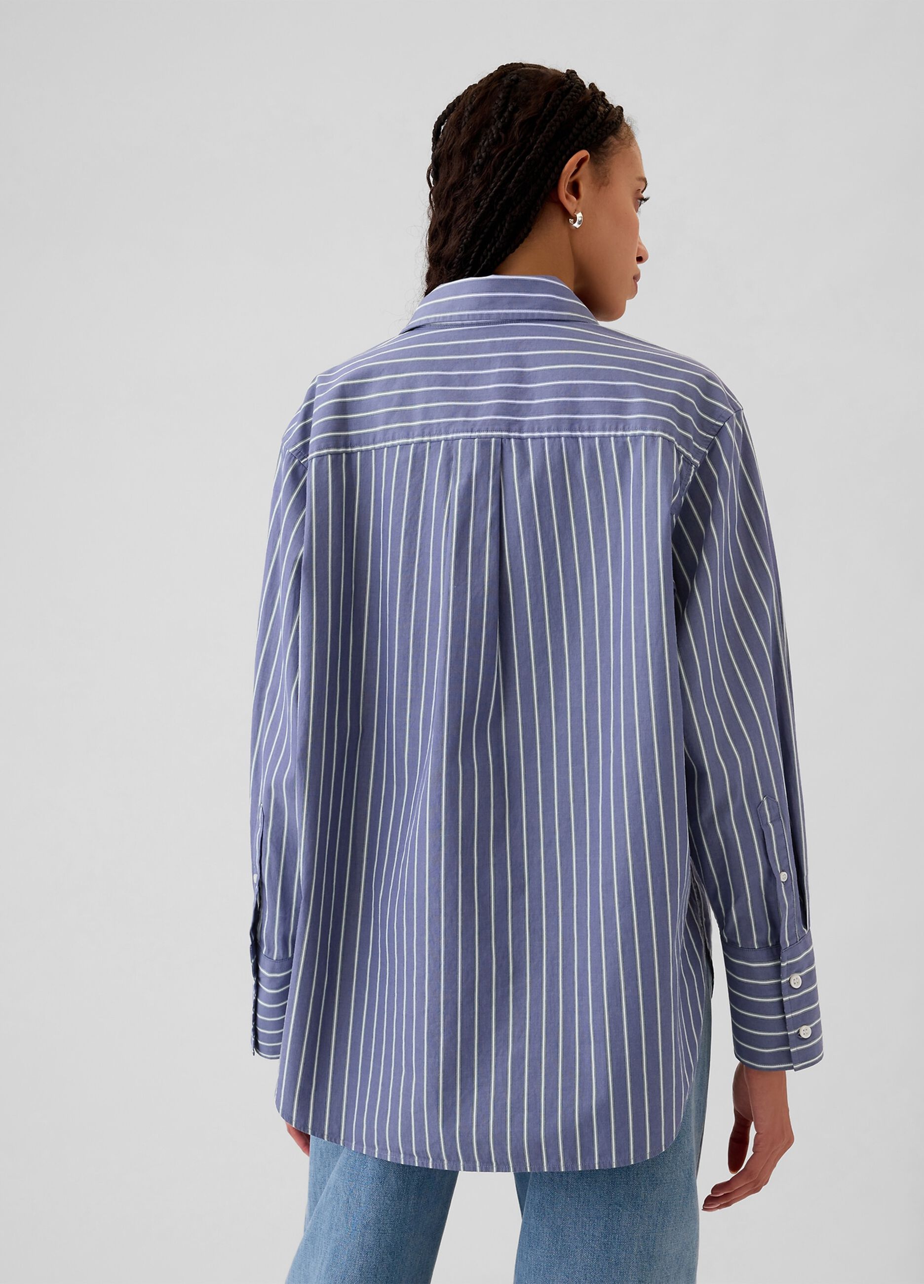 Oversized striped shirt