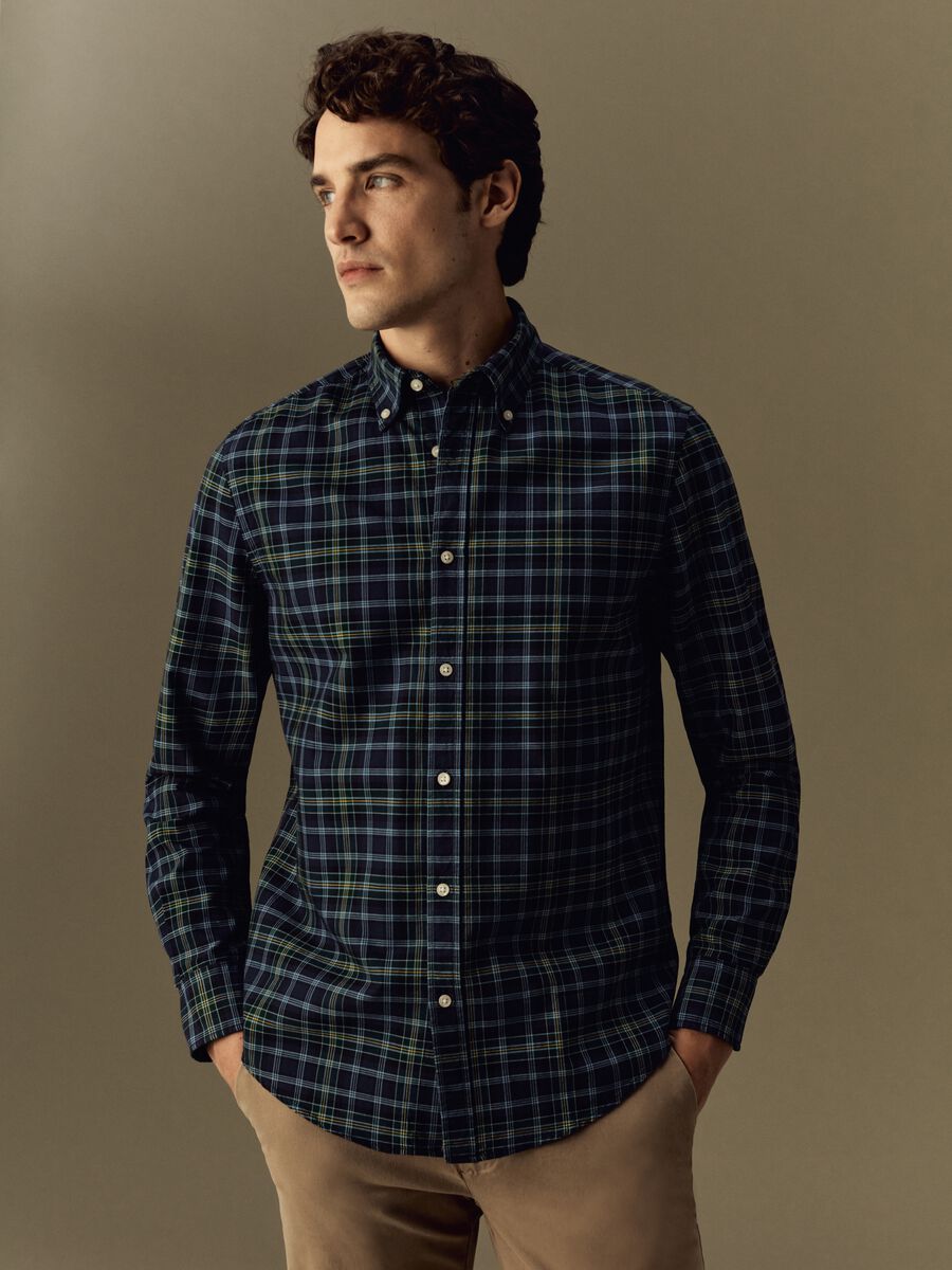Camicia button-down a quadri_0