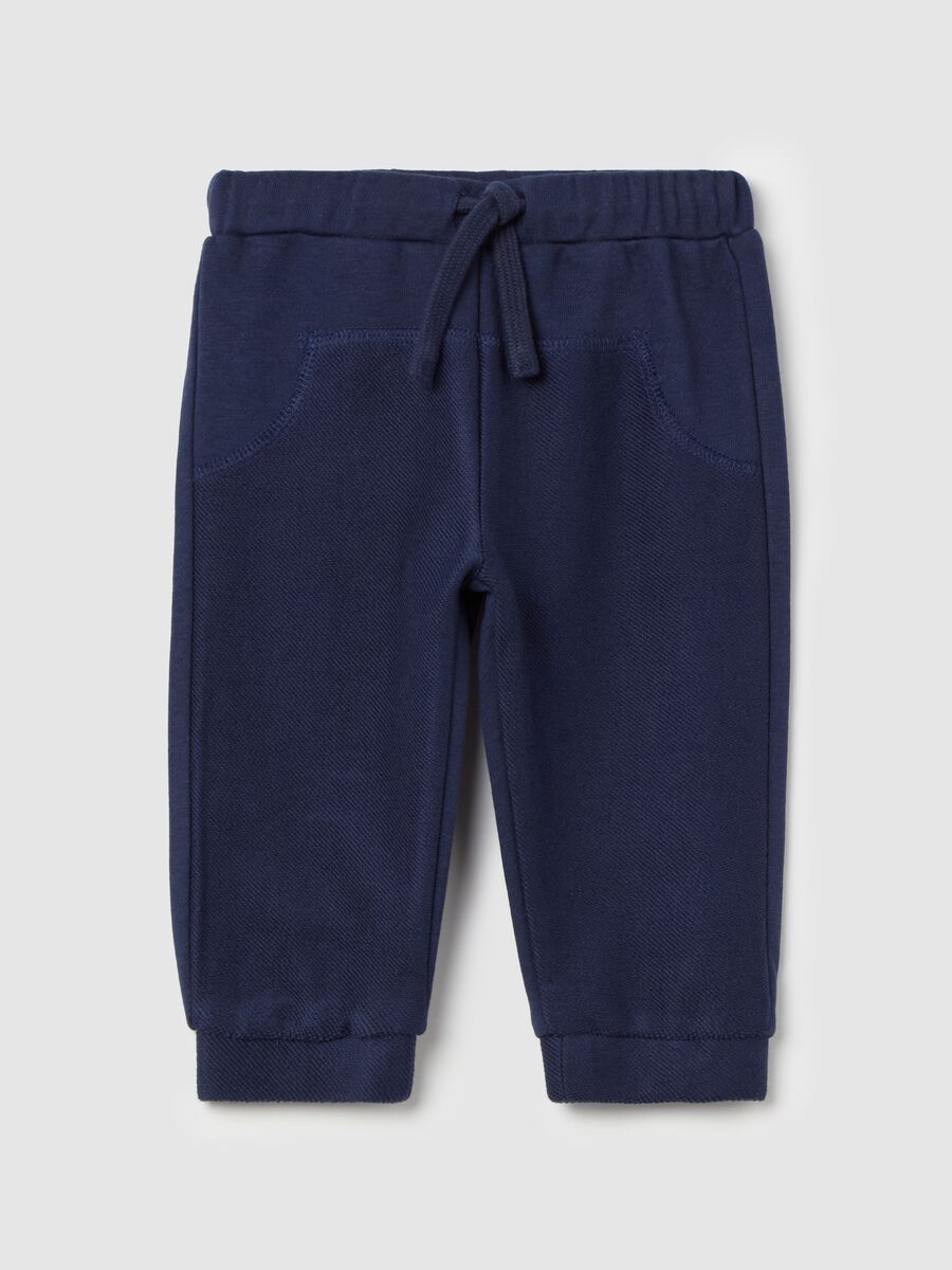 Fleece joggers with drawstring_0