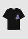 Children's black T-shirt in pure cotton regular fit with Pokémon print_3
