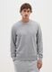 Regular fit grey cotton blend sweatshirt_1