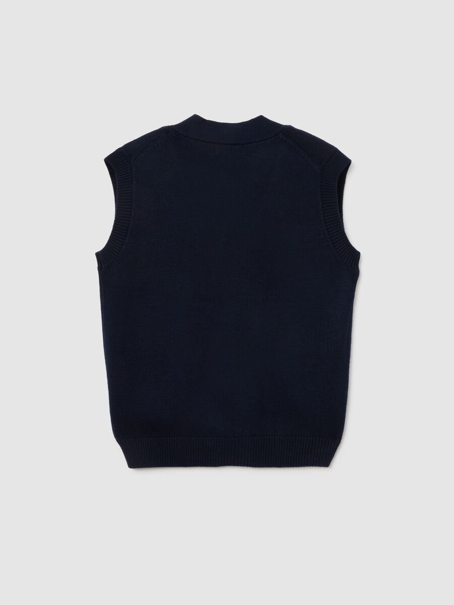 Regular Fit Children's Blue Cardigan_1