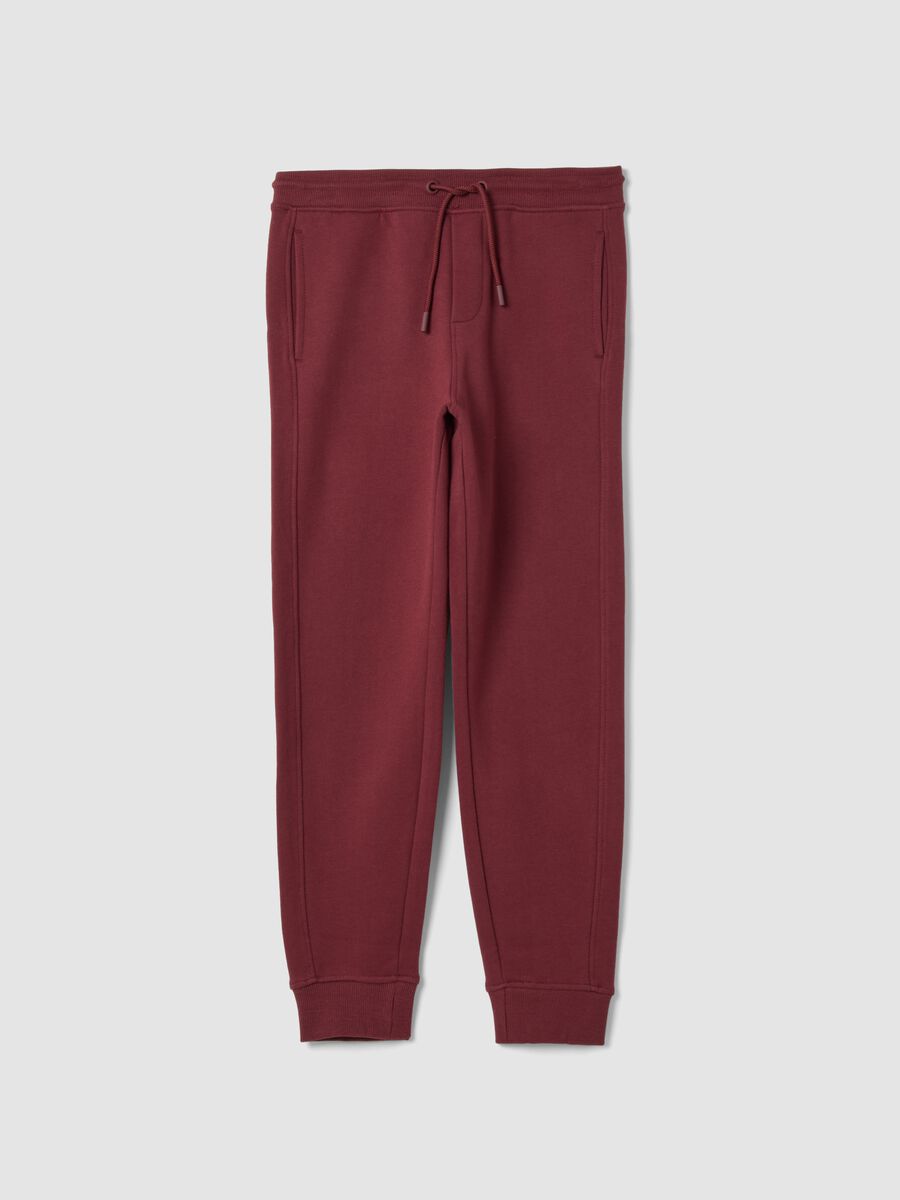 Brown joggers in 100% organic cotton_0