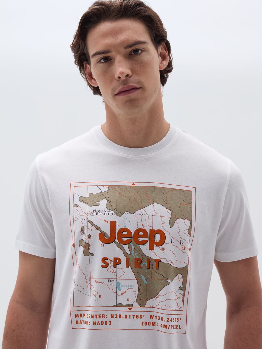 T-shirt in cotone con stampa Jeep Spirit_1
